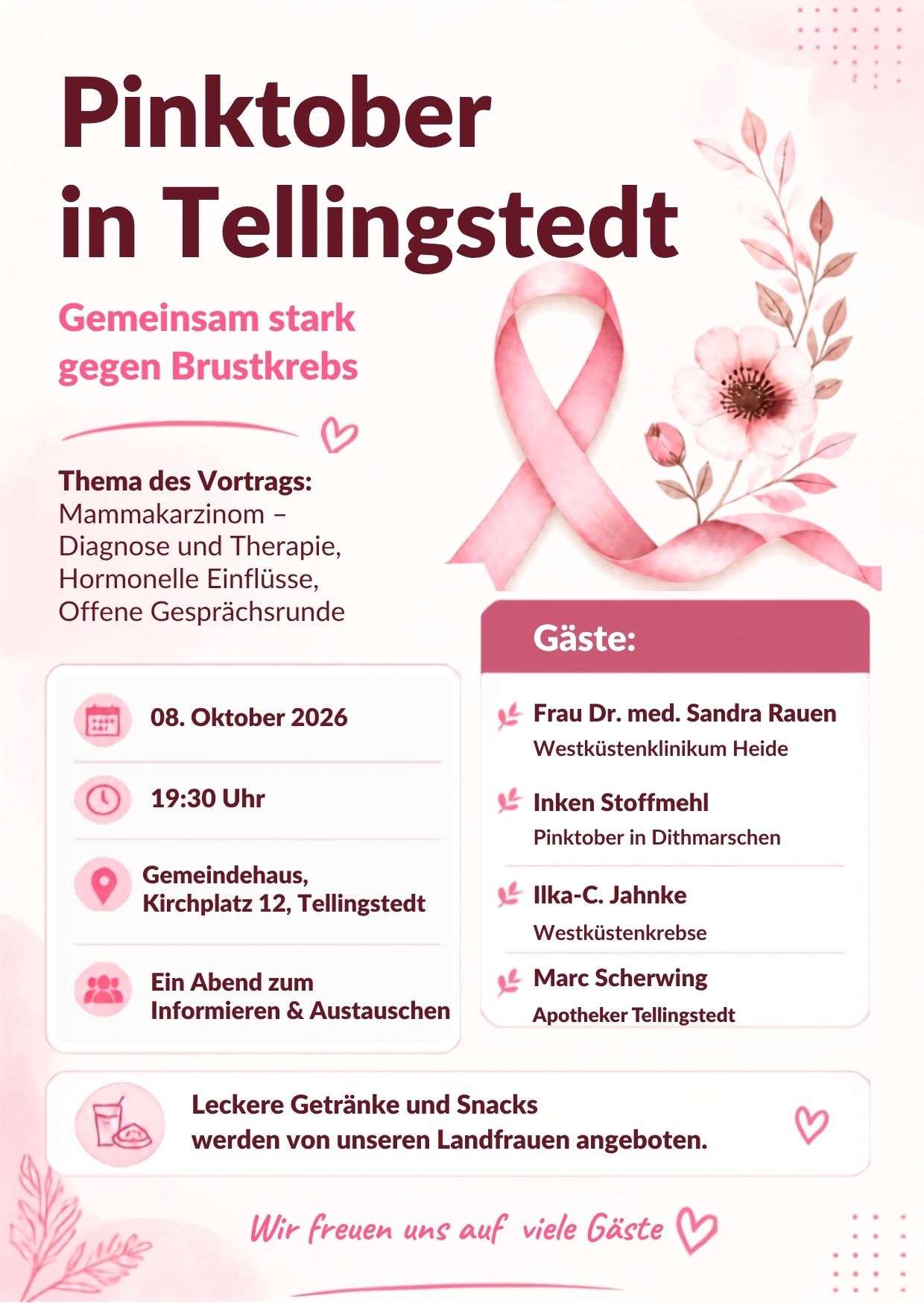 Einladung zum Pinktober